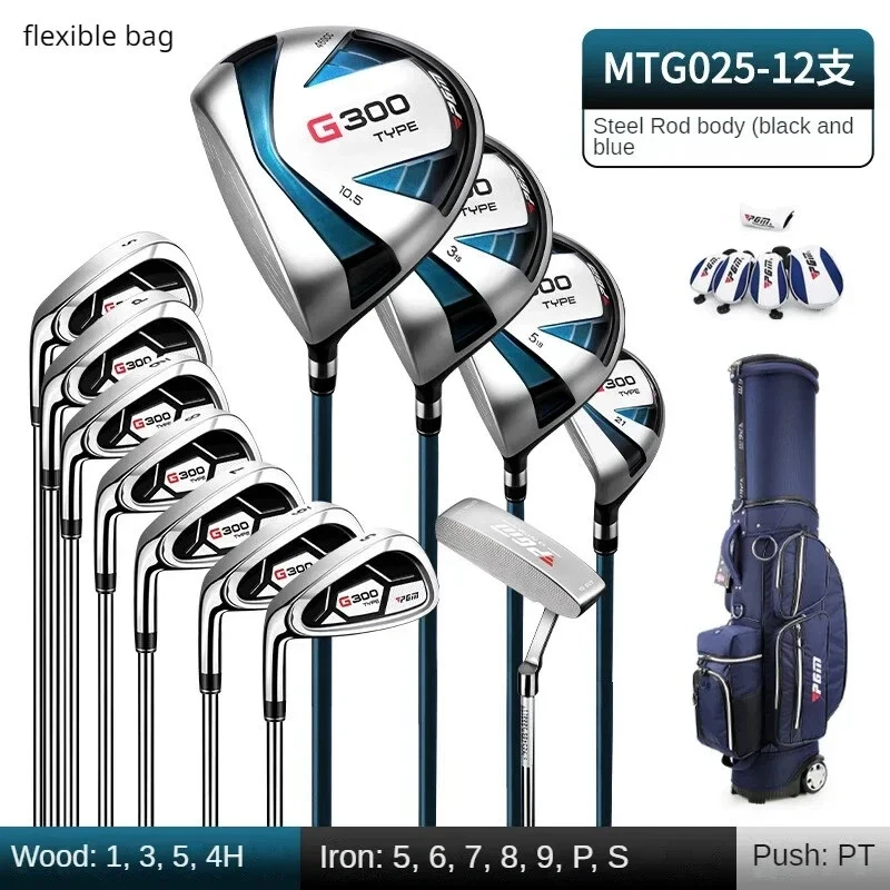 Men Left Hand Clubs Set Titanium Alloy Carbon Iron Wood Driver Swing Putting New - Image 4 of 4