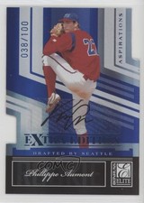 2007 Donruss Elite Extra Edition 38/100 Phillippe Aumont #128 Auto 3y4