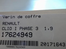 Verin de hayon / de capot Renault CLIO