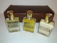 Aramis Vintage Gift Set After Shave Astringent Emulsion .5oz Bottles In Case
