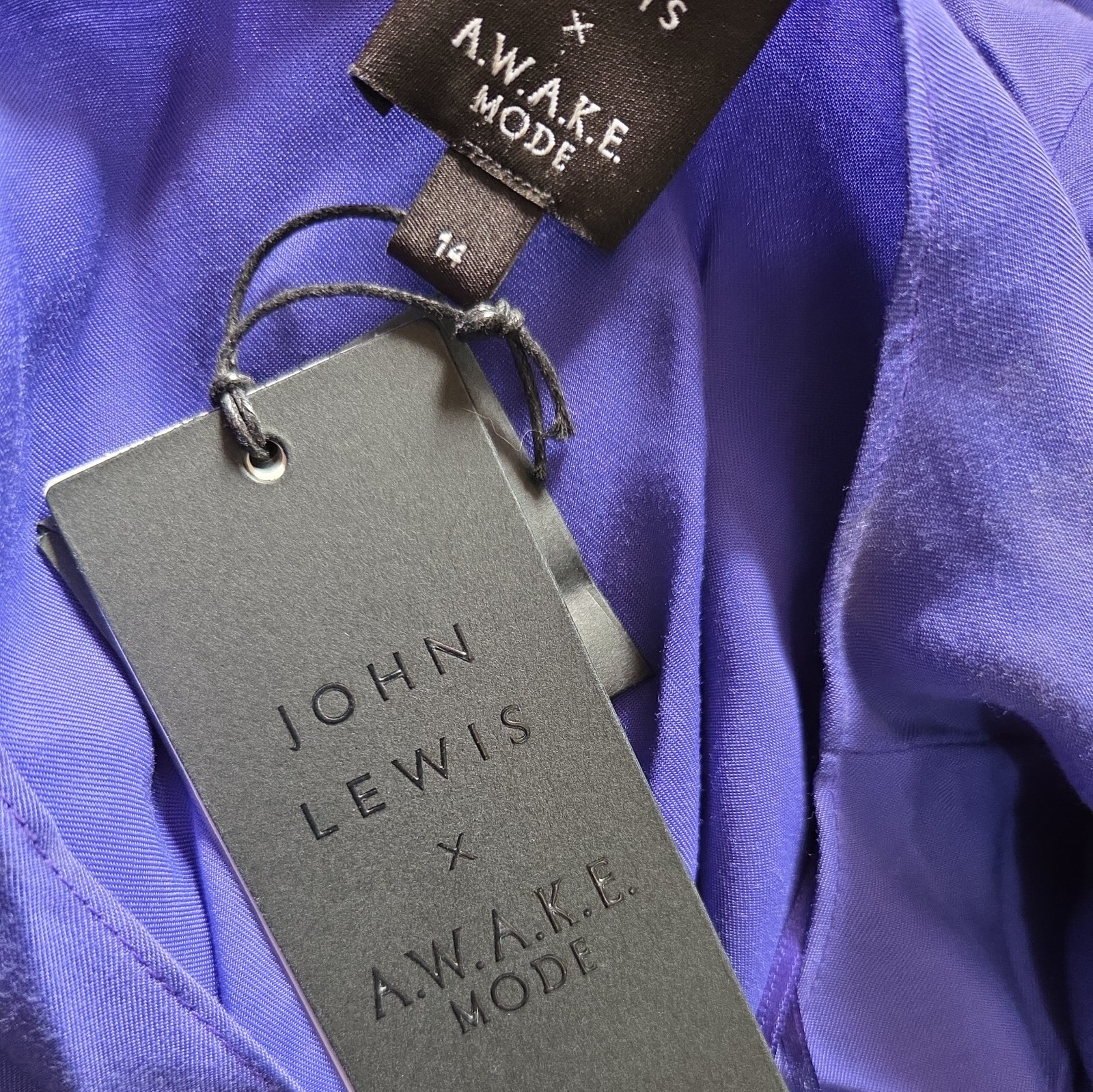 John lewis awake mode deconstruct maxi dress purple blue size 14 RRP £269 image 5