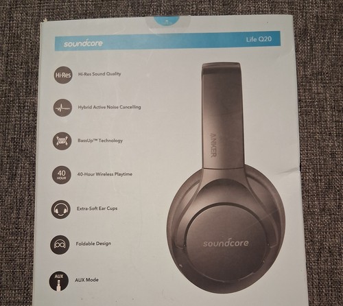 Soundcore Life Q20 Wirless Noise Cancelling Headphones By Anker - Picture 2 of 7