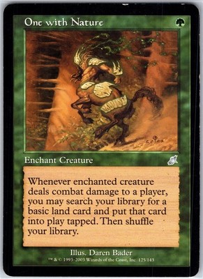 One with Nature 125 U Scourge Magic the Gathering MTG LP