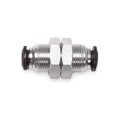 AIGNEP USA 50050N-10-PK3 Bulkhead Union,10mm Tube Sz,Brass,PK3 1WUT3