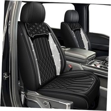 Bling Diamond Seat Covers Fit for Ford F150 Full Set 052 Black Bling Diamond