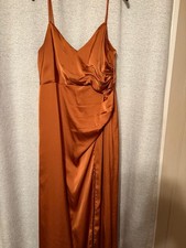 Copper Bridesmaid Dress from Azazie - Size A16 good condition 