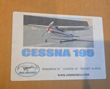 JMD Models Cessna 195 Aircraft Model Kit 36"WS Extras In Details US Seller