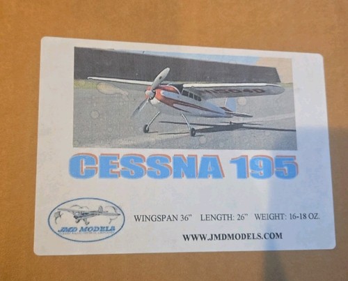 JMD Models Cessna 195 Aircraft Model Kit 36"WS Extras In Details! US Seller 