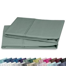 Standard Queen Size Pillowcase Set - 400 Thread Count, 100 Cotton Sateen, Set o
