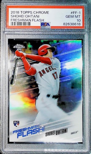 2018 TOPPS CHROME FRESHMAN FLASH #FF-1 SHOHEI OHTANI ROOKIE CARD PSA 10 GEM MINT