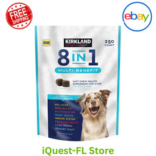 Kirkland Signature 8-In-1 Multi-Benefit Soft Chews For Dogs, 250-count Chicken