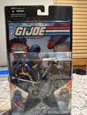 Gi Joe 25th Anniversary Comic 2 Pack Cobra Commander & Tripwire NIB sealed