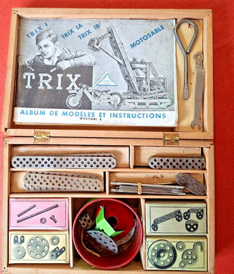 TRIX 100 Baukasten komplett mit Motosable und Anleitung in Französisch