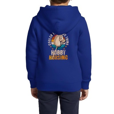 Cooler Than You Think | Hobby Horsing Kinder Premium Organic Zip Hoodie