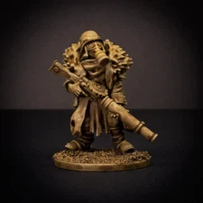 Knucklebones Miniatures Machine Gunner Lewis Buzzsaw X1 Stargrave Trench Crusade