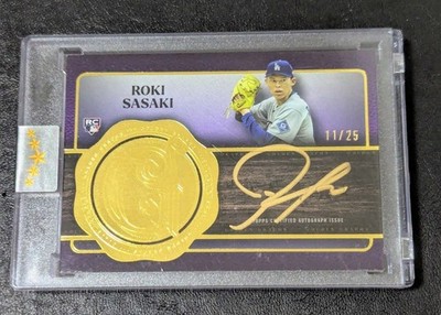 2025 Topps Five Star Roki Sasaki Autograph Card Jersey Number Parallel /25 GG-RS