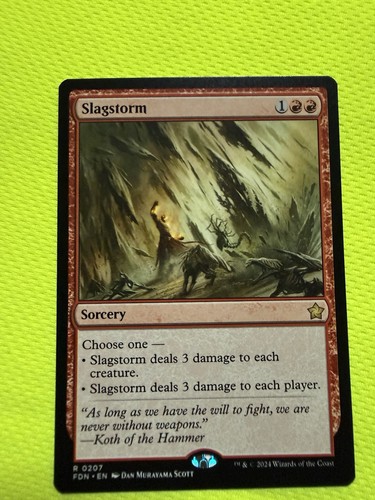 Slagstorm 0207 MTG Foundations FDN Rare Non-Foil Near Mint