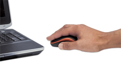 Manhattan Success Wireless Mouse, Black/Orange, 1000dpi, 2.4Ghz (up to 10m), USB - Picture 6 of 6