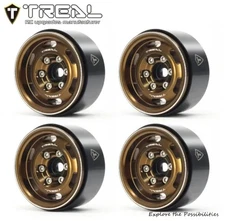 TREAL 1.55 Vintage Style Beadlock Wheels for RC Crawlers Bronze X003Z7RGL7