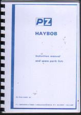 PZ "Haybob" Hay Tedder Instruction Parts Book