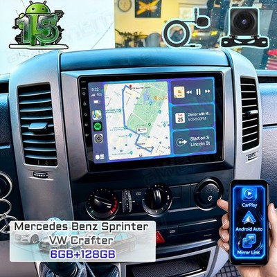 6+128GB Für VW Crafter 2006-2016 Android 15 Autoradio GPS Navi Carplay +Kamera
