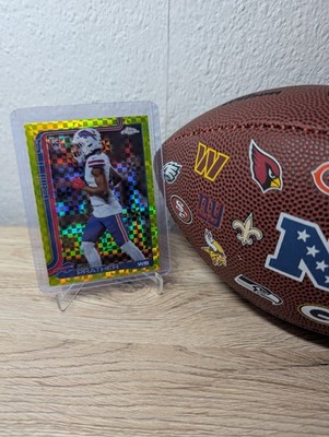 2025 Topps Chrome - Kaden Prather #394 Lime Green X-Fractor (RC) Buffalo Bills