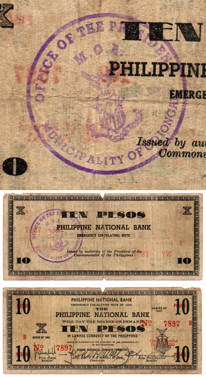 1942 Year Emergency Issue Philippine Paper Money for sale | eBay