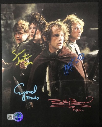 Lord Of The Rings Hobbits Photo Astin Boyd Monaghan Wood - Signed w/COA