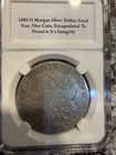 1880-O Morgan Dollar Scarce Date, Nice Coin, Encapsulated