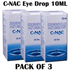 C-NAC Eye Drops For Cataract, N-Acetylcarnosine 10 ML USA FREE SHIP Pack of 3