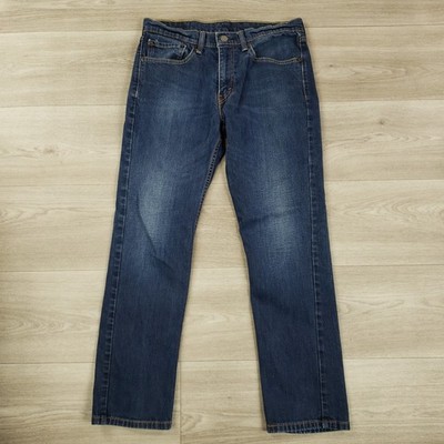 Levis 511 Slim Taper Jeans Men's 34 X 30 (act 32 X 28) Blue Denim Cotton Blend