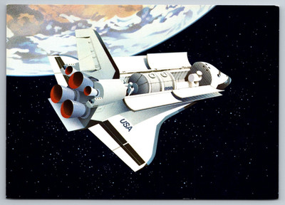 AK Space Shuttle - Bildpostkarte 