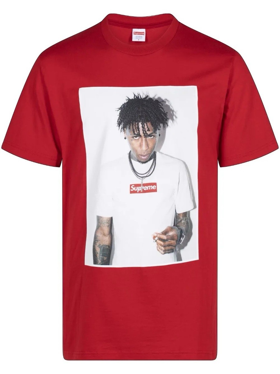 M Supreme 23AW NBA Youngboy Tee White NBA Youngboy Supreme T-shirt