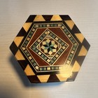 Laguna Handmade Hexagon Inlaid Marquetry Trinket Box Red Velvet Granada — photo 3