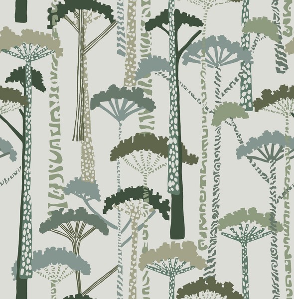 Fd27205_Harmony Abstrakte BäUme GrüN Fine Decor Tapete-image