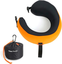 Travel Pillow, Award-Winning Patented Ergonomic Design for Chin & Neck Support M