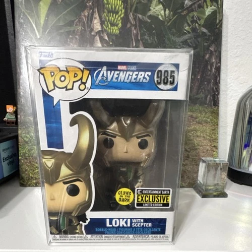 Funko Marvel Avengers Loki with Scepter Glow Entertainment Earth Exclusive #985