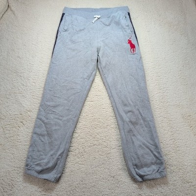 Polo Ralph Lauren Big Pony Logo Sweatpants Youth XL (18-20) Drawstring Gray