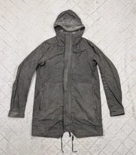 Boris Bidjan Saberi Jacket Mens M Gray Silver Outdoor SS16 Zip Up Snap F19201