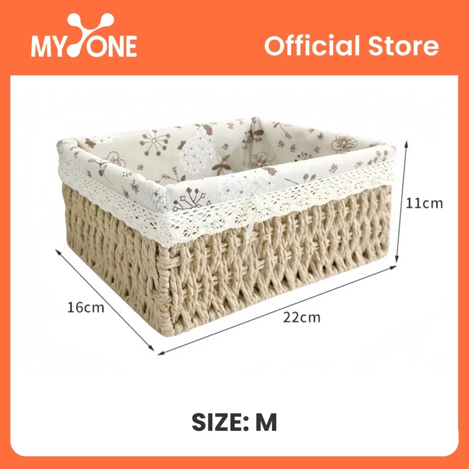 HANDMADE RATTAN BASKET ORIGINAL SET 3 UNIT - Image 4 of 4