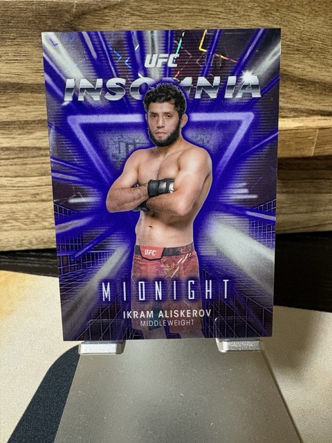 2025 Topps UFC Midnight Ikram Aliskerov Black Light 1/1 Insomnia