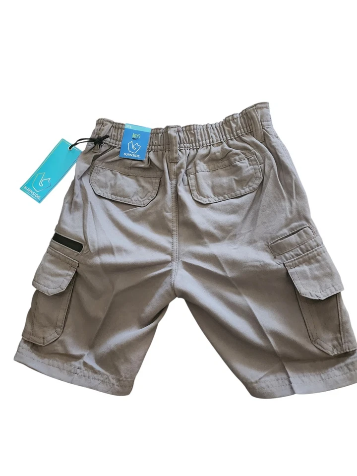 Burnside 男孩灰色短裤 5 码中号,带七个口袋 — 第 2/2 张图片