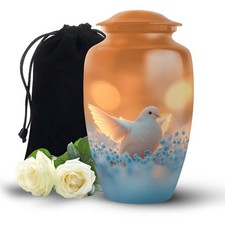 Dove Love Burial Large Urns for Human Ashes Adult Mom 10 Inch 