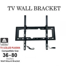 Wall Mount TV BRACKET 36-80 INCHES UP TO 75KG LOAD LED LCD PLASMA TV SUPPORT UK