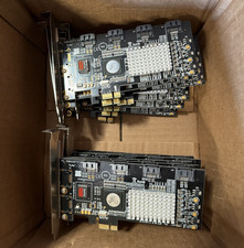 Lot of 12 SYBA SY-PEX40008 4-port SATA II PCI-Express RAID Card
