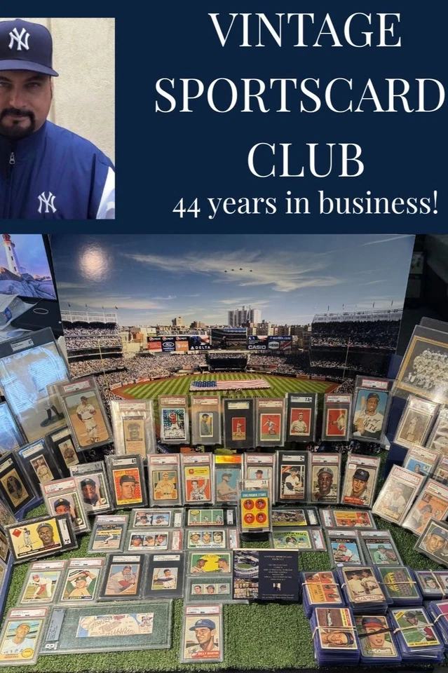 JOIN US VINTAGE SPORTSCARD CLUB WEDNESDAY  7/8 AT 530 PM EST ON EBAY LIVE!