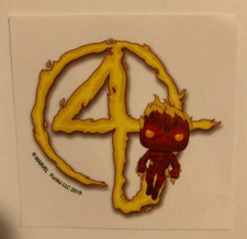 Funko Marvel Collector Corps Box Exclusive Fantastic 4 HUMAN TORCH Vinyl Decal