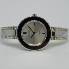 Armitron Now 75/5141SV Silver Tone Quartz Women's Watch Sz. 6 1/2" New Battery