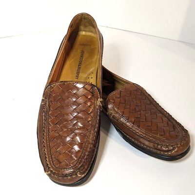 Johnston & Murphy Sheepskin Loafers Shoes Size 9.5 M Brown  display picture 2
