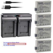 Kastar Battery Dual Charger for Canon LP-E5 LC-E5E  Canon EOS Rebel XS Camera